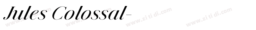 Jules Colossal字体转换